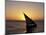 Sunset on a Felucca Fishing Boat, Tunisia-Michele Molinari-Mounted Photographic Print