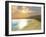 Sunset On a Quiet Peaceful Beach with Gorgeous Water-Stocktrek Images-Framed Photographic Print