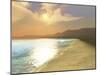 Sunset On a Quiet Peaceful Beach with Gorgeous Water-Stocktrek Images-Mounted Photographic Print