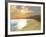 Sunset On a Quiet Peaceful Beach with Gorgeous Water-Stocktrek Images-Framed Photographic Print