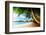 Sunset on Beach Anse Takamaka of Mahe Island, Seychelles-Iakov Kalinin-Framed Photographic Print