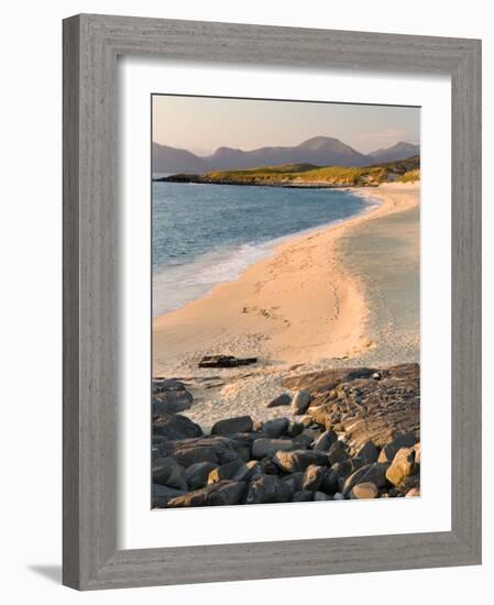 Sunset on Borve Beach, Isle of Harris, Hebrides, Scotland, UK-Nadia Isakova-Framed Photographic Print