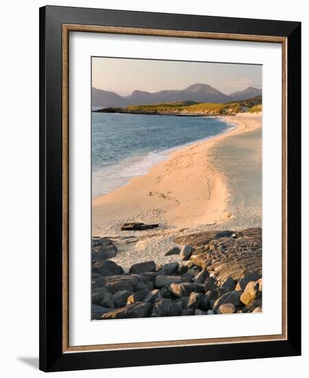 Sunset on Borve Beach, Isle of Harris, Hebrides, Scotland, UK-Nadia Isakova-Framed Photographic Print
