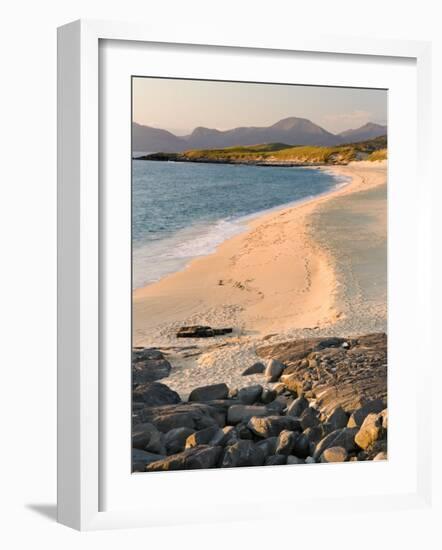Sunset on Borve Beach, Isle of Harris, Hebrides, Scotland, UK-Nadia Isakova-Framed Photographic Print