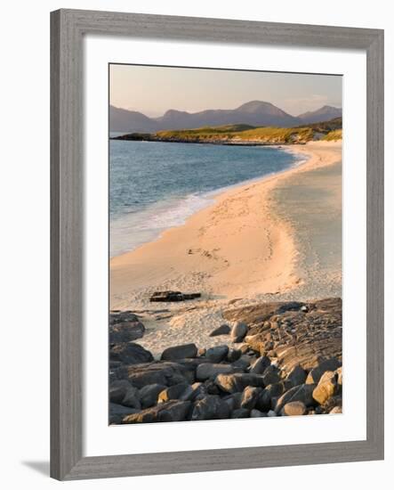 Sunset on Borve Beach, Isle of Harris, Hebrides, Scotland, UK-Nadia Isakova-Framed Photographic Print