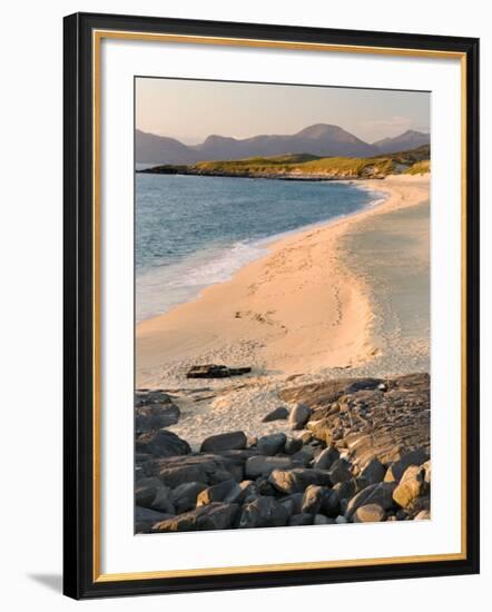 Sunset on Borve Beach, Isle of Harris, Hebrides, Scotland, UK-Nadia Isakova-Framed Photographic Print