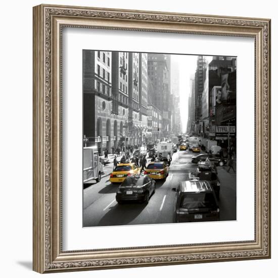 Sunset on Broadway, New York-Dominique Obadia-Framed Art Print