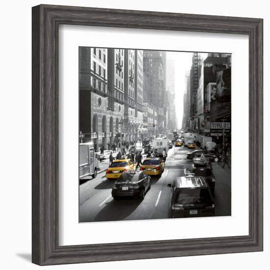 Sunset on Broadway, New York-Dominique Obadia-Framed Art Print