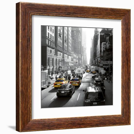 Sunset on Broadway, New York-Dominique Obadia-Framed Art Print