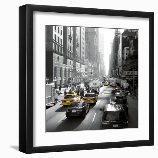 Sunset on Broadway, New York-Dominique Obadia-Framed Art Print