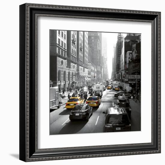 Sunset on Broadway, New York-Dominique Obadia-Framed Art Print