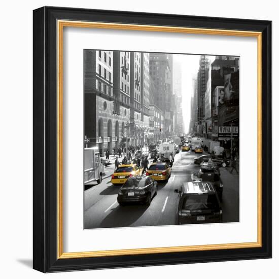 Sunset on Broadway, New York-Dominique Obadia-Framed Art Print