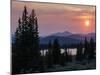 Sunset on Echo Lake, Mount Evans Scenic and Historic Byway, Colorado-Maresa Pryor-Luzier-Mounted Photographic Print