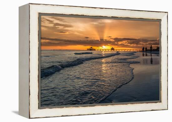 Sunset on Fort Myers Beach-derejeb-Framed Premier Image Canvas