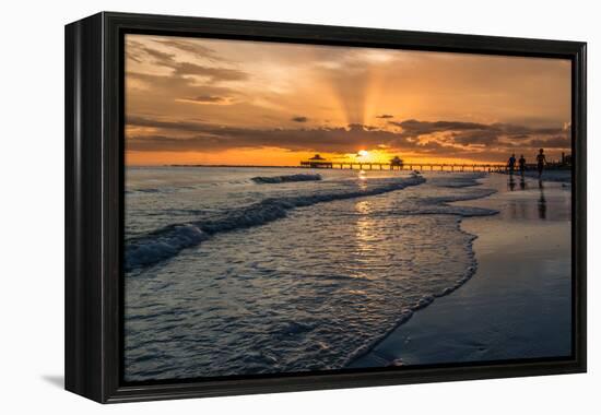 Sunset on Fort Myers Beach-derejeb-Framed Premier Image Canvas