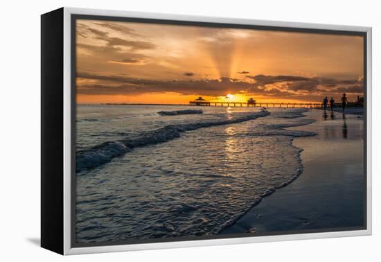 Sunset on Fort Myers Beach-derejeb-Framed Premier Image Canvas