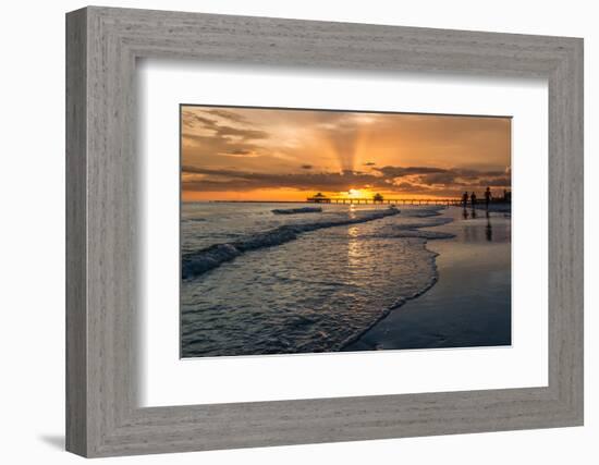 Sunset on Fort Myers Beach-derejeb-Framed Photographic Print