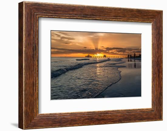 Sunset on Fort Myers Beach-derejeb-Framed Photographic Print