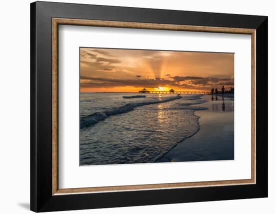 Sunset on Fort Myers Beach-derejeb-Framed Photographic Print