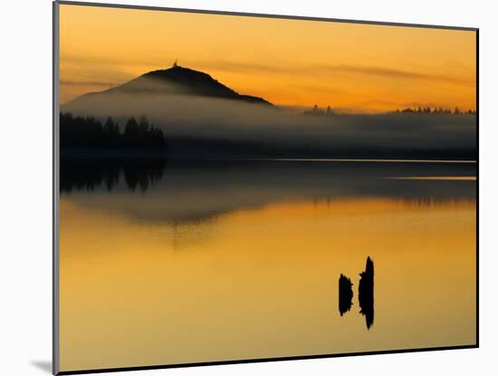 Sunset on Lake Quinault, Olympic National Park, Washington, USA-Trish Drury-Mounted Photographic Print