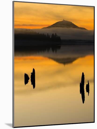 Sunset on Lake Quinault, Olympic National Park, Washington, USA-Trish Drury-Mounted Photographic Print