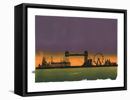 Sunset on London-Francois Domain-Framed Premier Image Canvas