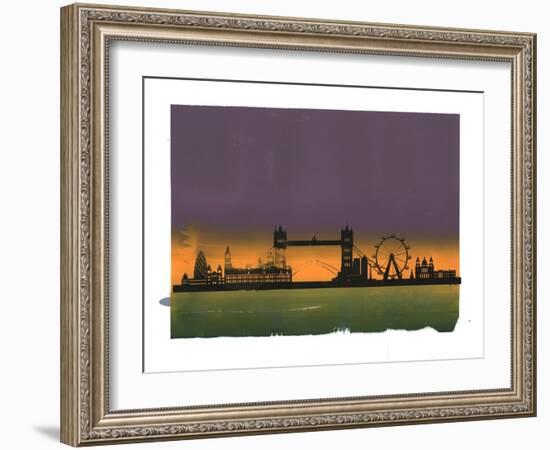 Sunset on London-Francois Domain-Framed Giclee Print