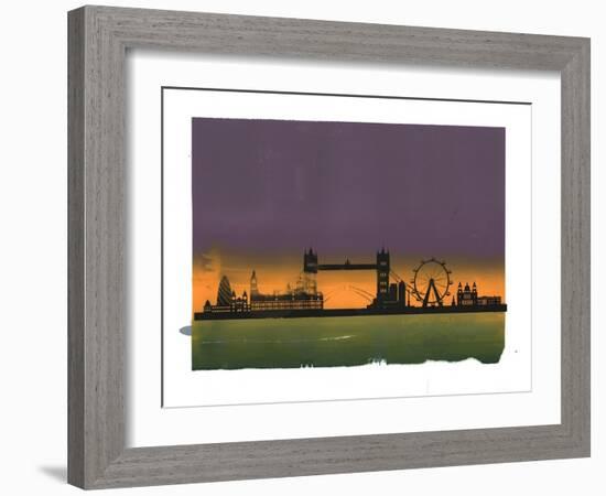 Sunset on London-Francois Domain-Framed Giclee Print