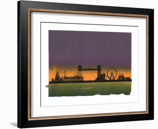 Sunset on London-Francois Domain-Framed Giclee Print