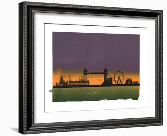 Sunset on London-Francois Domain-Framed Giclee Print