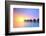 Sunset on Maldives Island, Water Villas Resort, Lhaviyani Atoll-buso23-Framed Photographic Print