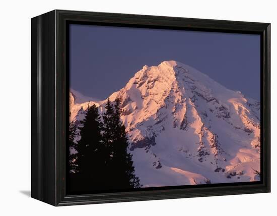 Sunset on Mount Rainier-John McAnulty-Framed Premier Image Canvas