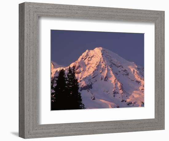 Sunset on Mount Rainier-John McAnulty-Framed Photographic Print