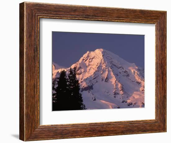 Sunset on Mount Rainier-John McAnulty-Framed Photographic Print