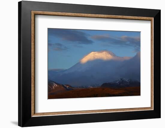 Sunset on Mt. Ngauruhoe, Tongariro National Park, Central Plateau, North Island, New Zealand-David Wall-Framed Photographic Print