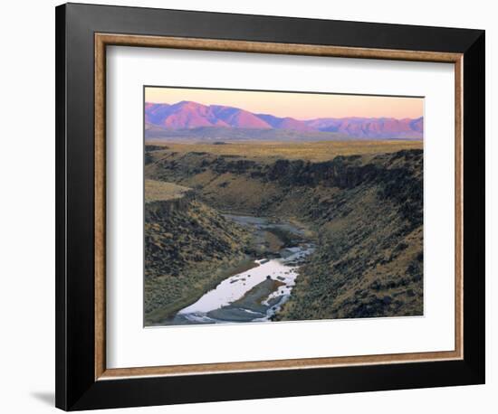 Sunset on Owyhee River, Bull Run Mountains, Nevada, USA-Scott T. Smith-Framed Photographic Print