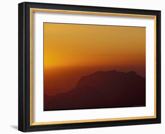 Sunset on Petra Valley, Jordan-Michele Molinari-Framed Photographic Print