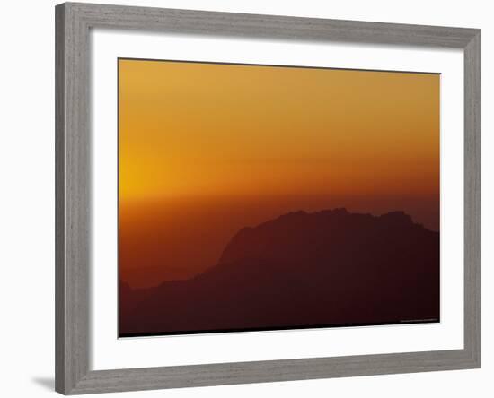 Sunset on Petra Valley, Jordan-Michele Molinari-Framed Photographic Print