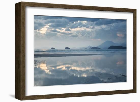 Sunset on Praia Da Fazenda Beach-Alex Saberi-Framed Photographic Print