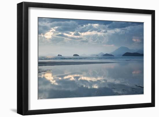 Sunset on Praia Da Fazenda Beach-Alex Saberi-Framed Photographic Print