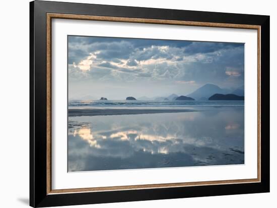 Sunset on Praia Da Fazenda Beach-Alex Saberi-Framed Photographic Print