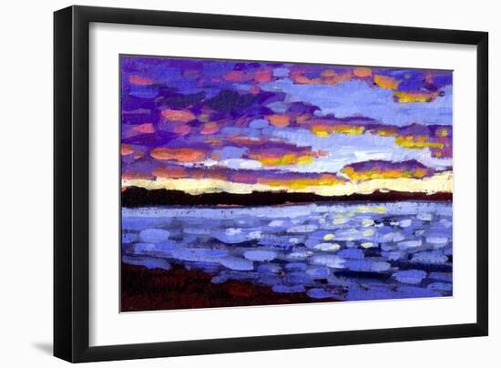 Sunset on Puget Sound-Patty Baker-Framed Art Print