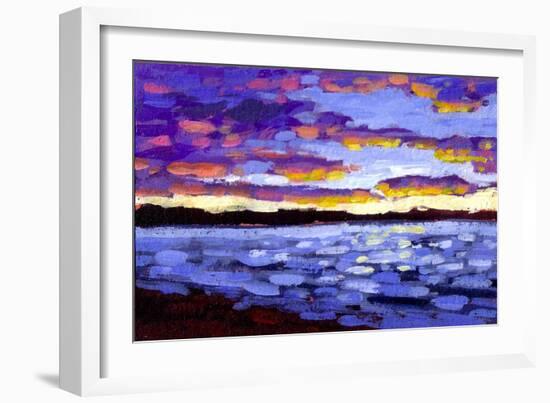 Sunset on Puget Sound-Patty Baker-Framed Art Print