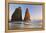 Sunset on Rialto Beach and Sea Stacks, Olympic NP, Washington, USA-Jaynes Gallery-Framed Premier Image Canvas