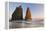 Sunset on Rialto Beach and Sea Stacks, Olympic NP, Washington, USA-Jaynes Gallery-Framed Premier Image Canvas