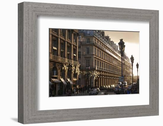 Sunset on Rue de la Paix, Paris, France, Europe-Matthew Frost-Framed Photographic Print