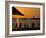 Sunset on Sailboat, Lighthouse and Umbrellas, Kusadasi, Turkey-Joe Restuccia III-Framed Photographic Print