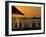 Sunset on Sailboat, Lighthouse and Umbrellas, Kusadasi, Turkey-Joe Restuccia III-Framed Photographic Print