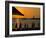 Sunset on Sailboat, Lighthouse and Umbrellas, Kusadasi, Turkey-Joe Restuccia III-Framed Photographic Print