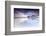 Sunset on Skagsanden Beach Surrounded by Snow Covered Mountains Reflected in the Cold Sea-Roberto Moiola-Framed Photographic Print